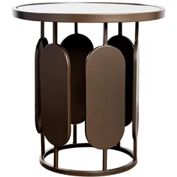 Casablanca by Gilde, Couchtisch + Beistelltisch, Beistelltisch rund Zulu high (45 x 48 cm)