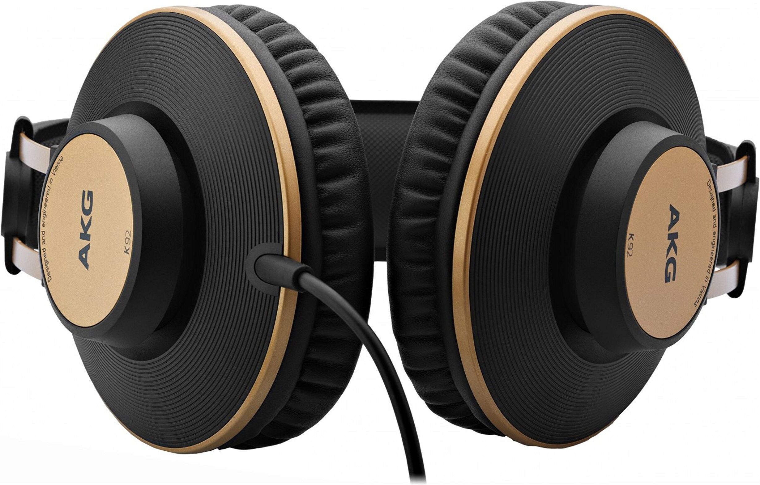 AKG K92 Closed-Back Over-Ear Studio Headphones - Black/Gold