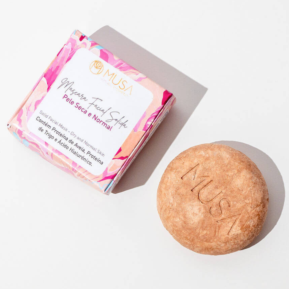 Musa Natural Cosmetics Hydrating Solid Face Mask for Normal to Dry Skin 1&nbsp;un.