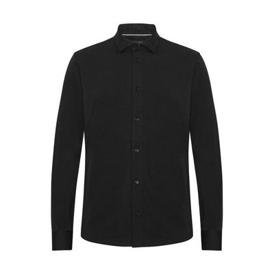 Langarmhemd CLEAN CUT COPENHAGEN "Clean Cut Copenhagen Clean Formal Stretch Shirt L/S", Herren, Gr. S, US-Größen, schwarz, 92% Baumwolle, 8% Elasthan, unifarben, normal, Hemden
