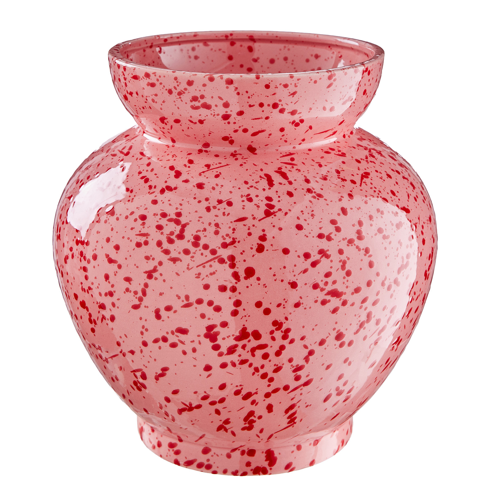 home24 Vaas Roze Abstracte vorm Diameter: 22 cm