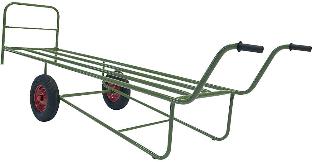 kaiserkraft Ballenkarre, Luftreifen, Breite 850 mm, Länge 2850 mm
