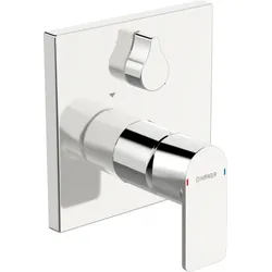 Hansa Hansastela Fertigmontageset 87849073 chrom, Wannenfüll- und Brausearmatur, Drehumsteller, druckunabhängig
