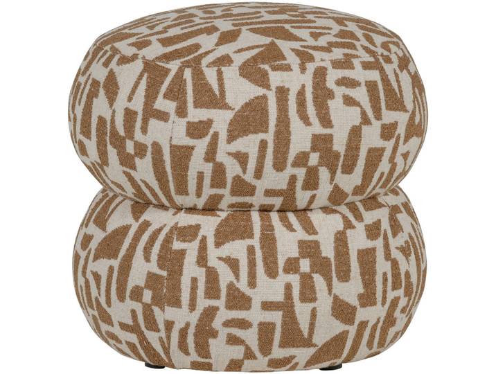 Livetastic Pouf Anic, Braun, Füllung: Polyetherschaumkern, 43x40x43 cm, Indoor, Wohnzimmer, Hocker, Poufs
