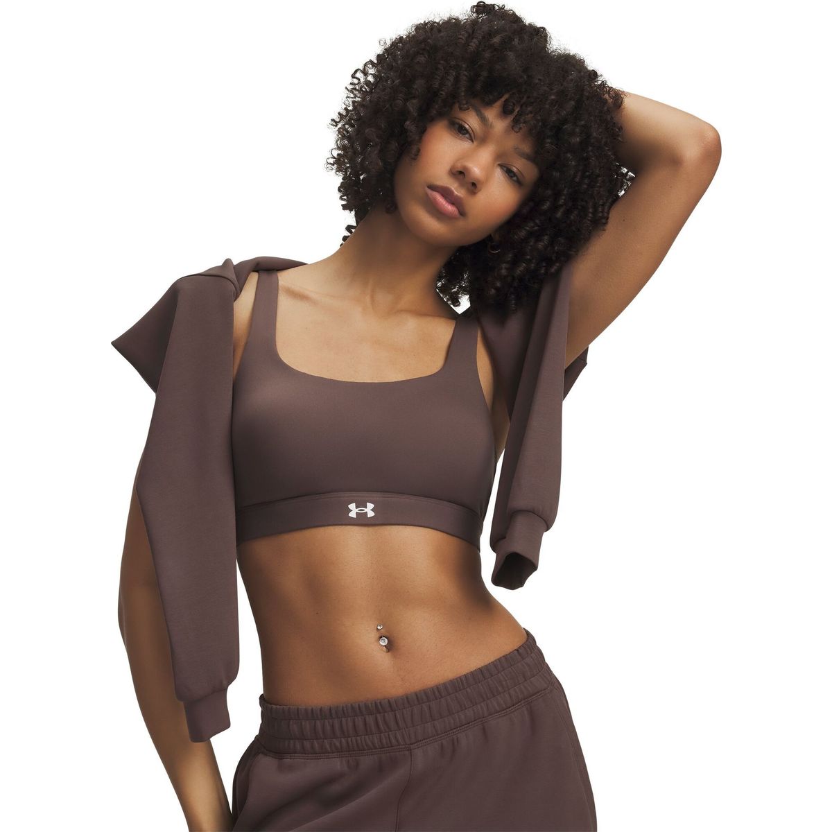 Under Armour Effortless High Bra brown white (200) A-C Left 6011263-200-L A-C
