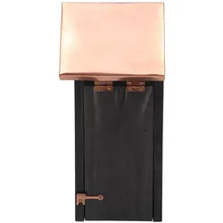 Esschert Design Nistkasten schwarz Kupfer Kohlmeise, Vogelhaus