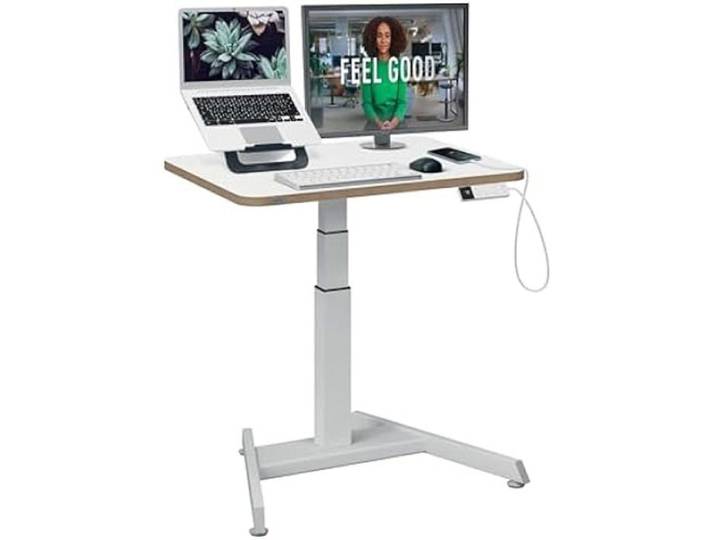 Bureau assis-debout électrique - LEITZ - Ergo - Réglable 65–130 cm - 4 préréglages (mémoire) - 5 ports USB