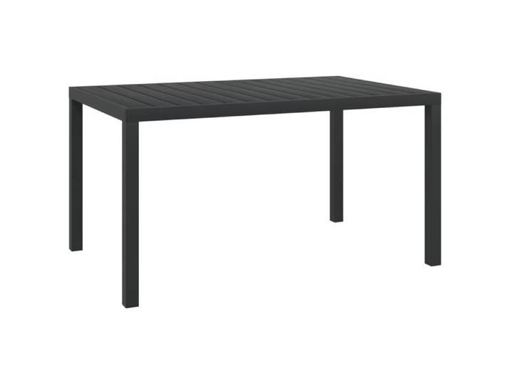 BLL Table de jardin Noir 150 x 90 x 74 cm Aluminium et WPC 7070649419160