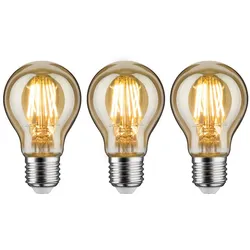 Paulmann 1879 Bundle LED Birne E27 230V 3x470lm 3x6W 1700K dimmbar Gold 5075