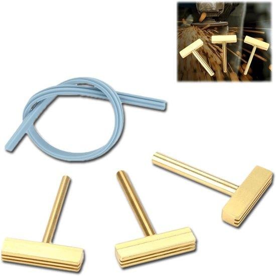 Soldeerbout Tips T-tip Set voor Flexkabel Reparatie - 3 Stuks - Zilverkleurig