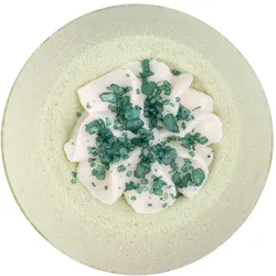 Handgefertigte Badebombe MY BATH mit Verzierung - Aloe Vera