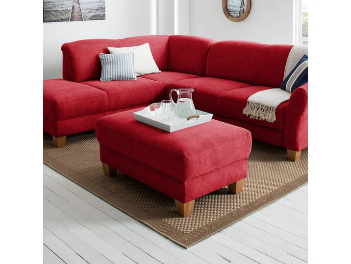 Repose-pieds 101 x 45 x 66cm Rouge/Rouge