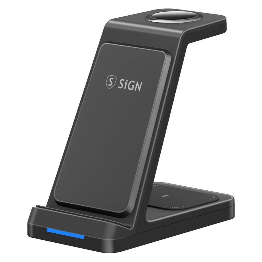 SIGN 3-in-1 Wireless Charging Stand (15 W) (GDM-1005)