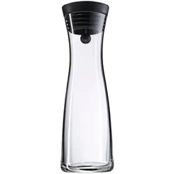 WMF Karaffe Basic schwarz 1000 ml Glas Transparent 1 l