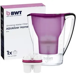 BWT Wasserfilter-Kanne »AQUAlizer Home« inkl. 1 Filterkartusche lila
