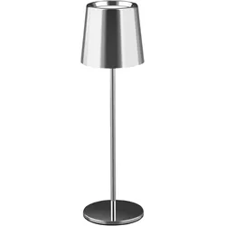 Müller Licht, Tischlampe, MÜLLER-LICHT LED-Akku-Tischleuchte Holly, 3 W, 300 lm, silber (300 lm)