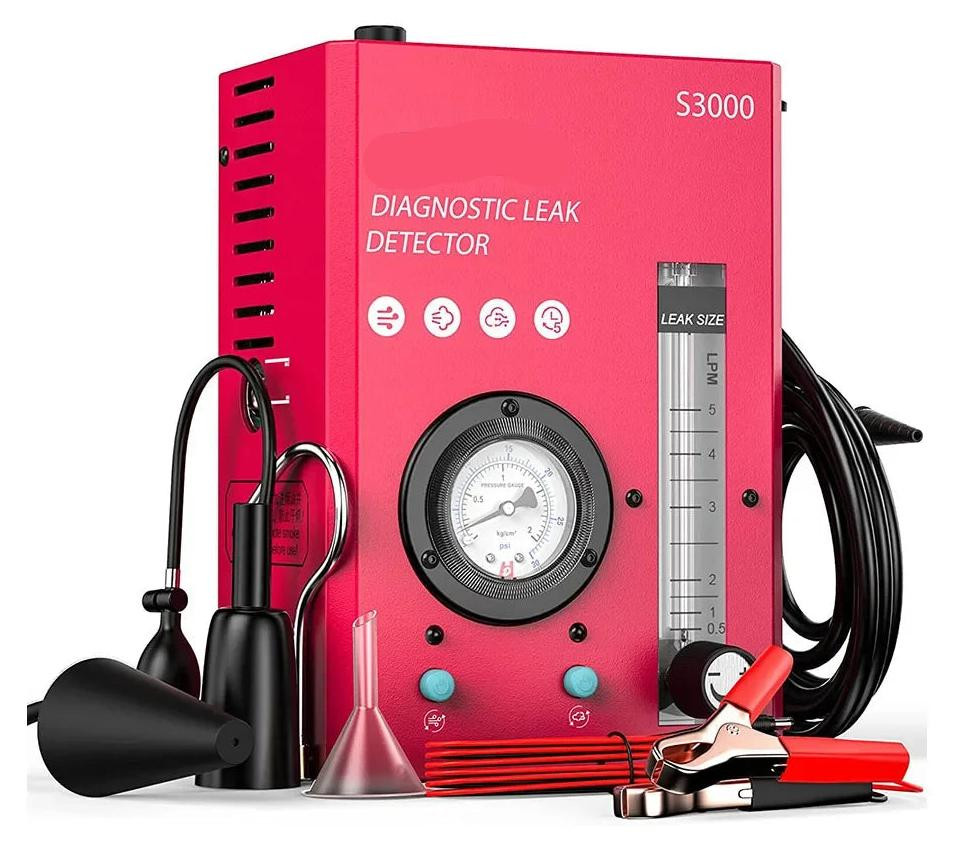 Selius Rooklekkagedetector – Lekdetectie Rookmachine en Vacuümtester met Ingebouwde Compressor