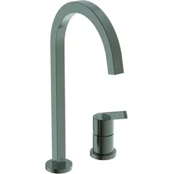 Ideal Standard Gusto Küchen-2-Loch-Armatur BD423A5 magnetic grey, mit hohem eckigen Rohrauslauf
