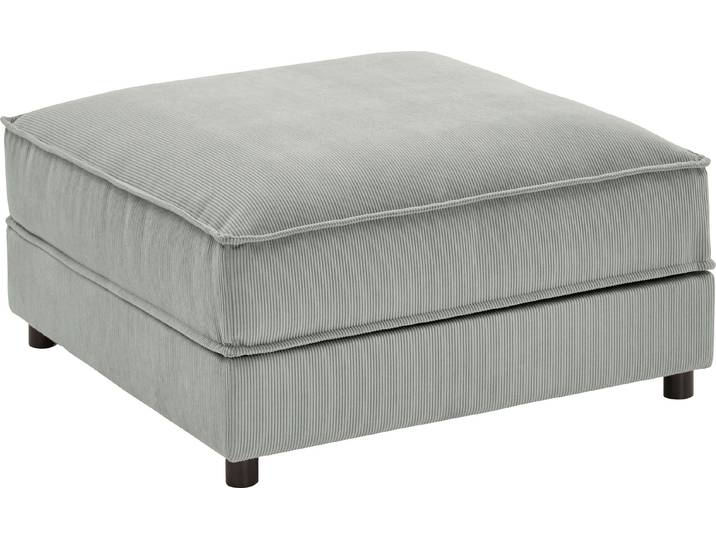 Hocker OTTO HOME Valan , grau, B:85cm H:41cm T:85cm, Hocker, Hocker, mit Cord-Bezug, frei stellbar