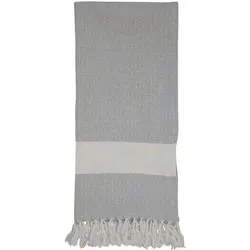 Éternel Hammam Badetuch mit Muster, L180/B90 cm, grau