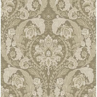 Harry & Grace Thornton Vintage Damask Peel and Stick Wallpaper