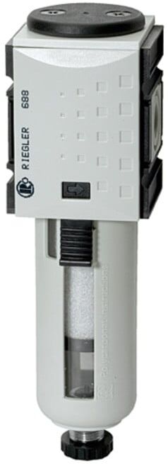 Riegler Préfiltre »FUTURA«, bac PC, panier de protection, 0,3 µm, BG 1, G 1/4, HA (FU 851)