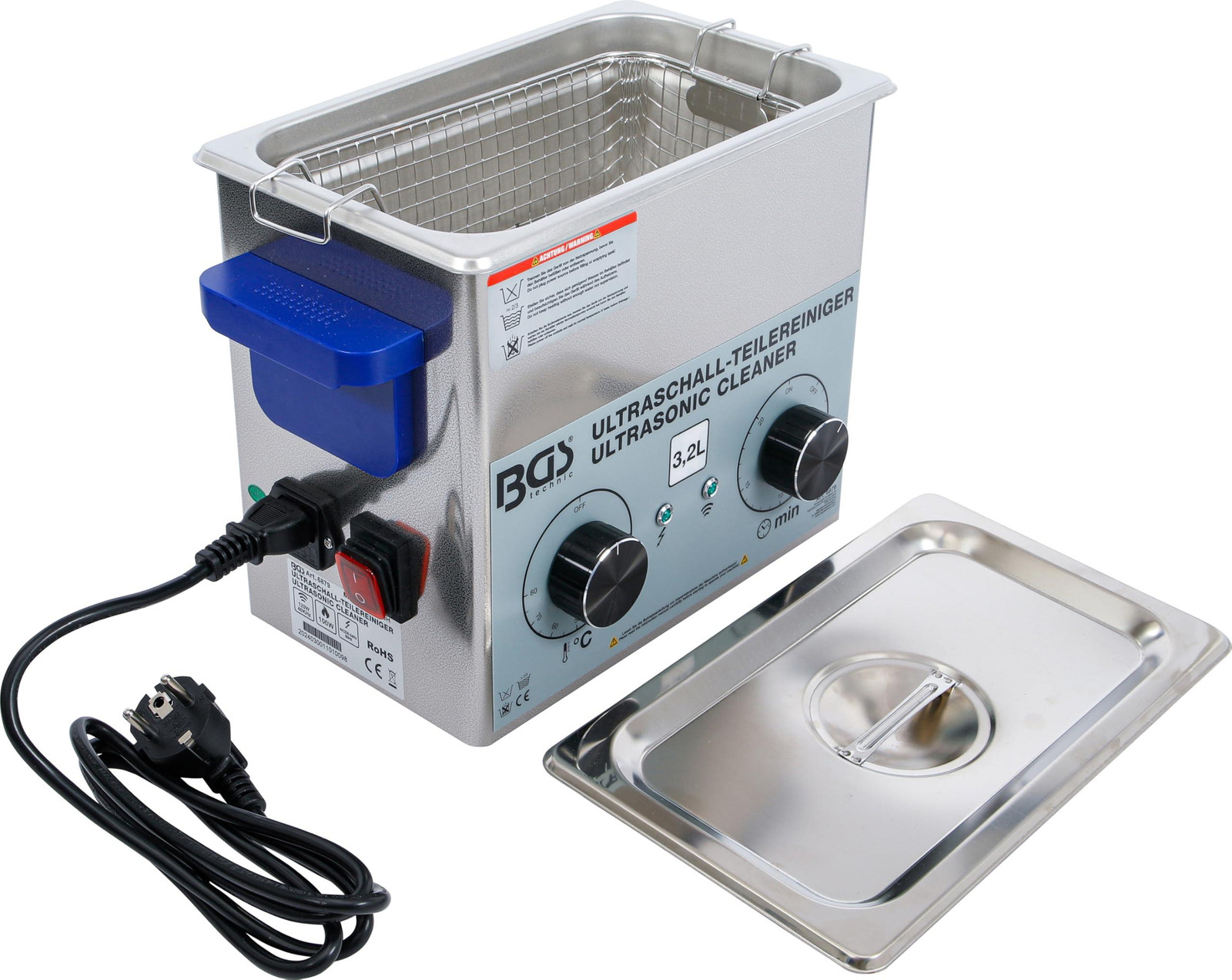 BGS technic ultrasoon reiniger voor onderdelen, 3,97 kg