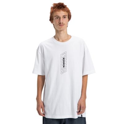 T-Shirt DC SHOES "DC Omega", Herren, Gr. L, weiß, Obermaterial: 75% Baumwolle, 25% Baumwolle., Shirts T-Shirt