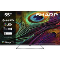 55JP7765E, QLED-Fernseher 139 cm (55 Zoll), schwarz/silber, UltraHD/4K, MiniLED Google TV