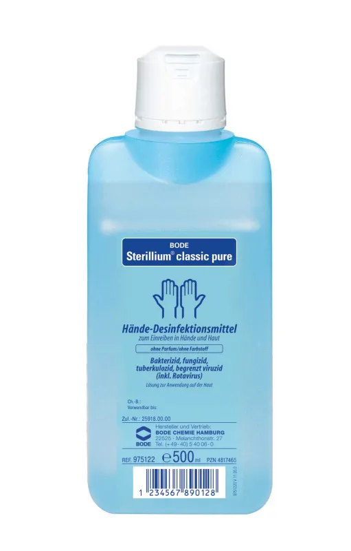 BODE Chemie GmbH & Co. KG Sterillium classic pure Händedesinfektion , farbstoff-und parfümfrei 500 ml 975122