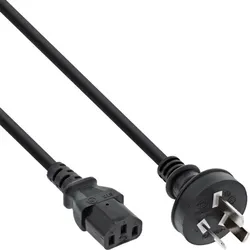 INLINE Netzkabel, Netzstecker China auf C13 St, 1.8m C13, 1,8m