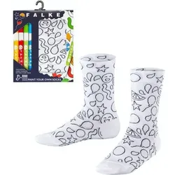 FALKE Kinder FALKE Paint Your Own Socks Socken, Größe 23-26 in Weiß 2000
