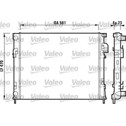 Kühler Motorkühlung VALEO 732853 für Opel Renault Vivaro A Trafic II