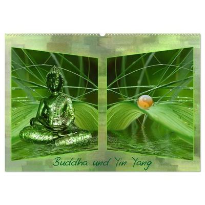 Buddha und Yin Yang (Wandkalender 2027 DIN A2 quer), CALVENDO Monatskalender