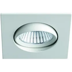 Rutec Projekt LED Einbaustrahler BAN COB, IP40, quadratisch, 350mA (exkl. BG), CRI >90, schwenkbar, 7W 3000K 640lm 40°, weiß RUP-PEC351WWOK