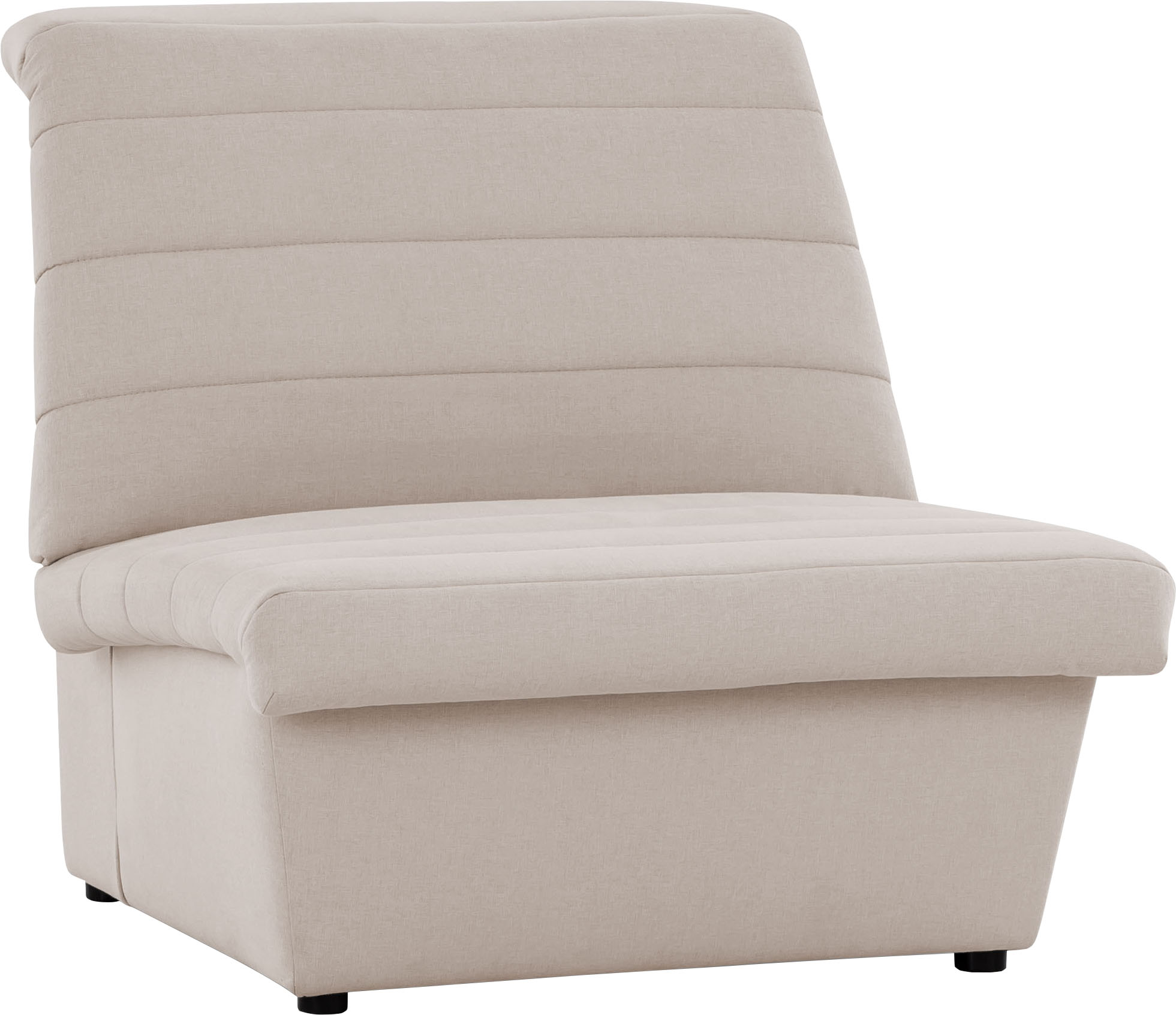Sessel "LOOKS VIII", beige (ecru), B:92cm H:92cm T:103cm, 100% Polyester, LOOKS BY WOLFGANG JOOP, Sessel, Sessel, Quersteppung, ohne Armlehnen, in zwei verschiedenen Größen