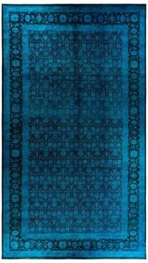 Overton "Vibrance One-of-a-Kind Hand-Knotted Area Rug - Blue, 12' 1"" x 21' 6"" - 12' 1"" x 21' 6"""