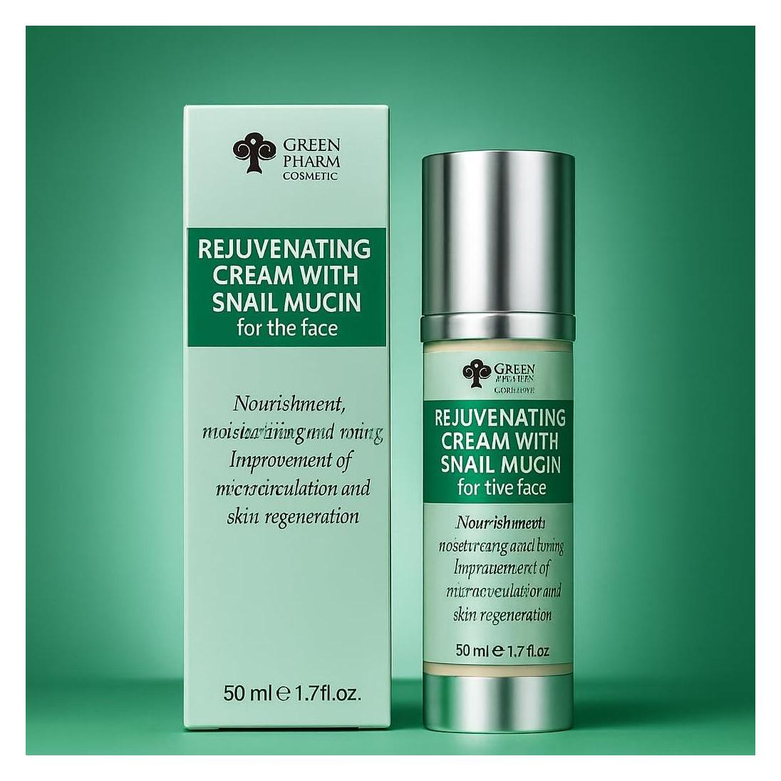 Bielenda GREEN PHARM COSMETICS Rejuvenating Cream With Snail Mucin krem do twarzy 50ml (50 ml, Nachtcreme, Tagescreme) (OTHER)