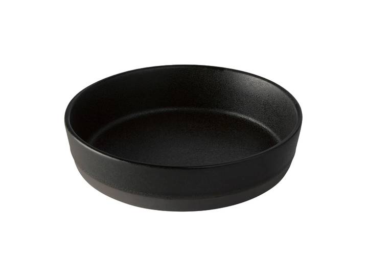 Aida Assiette creuse Raw Ø19,4 cm Titanium black