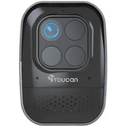 Toucan Wireless Security Camera PRO with Radar Motion Detection (1920 x 1080 Pixels), Netzwerkkamera, Schwarz
