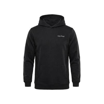 Rundhalspullover KLEINIGKEIT "Kleinigkeit Bois Light Hoodie dorfkind", Herren, Gr. M, schwarz, 70% Baumwolle, 30% Polyester, mehrfarbig, normal, ohne Ausschnitt, Pullover Rundhalspullover
