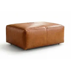 POLSTERHOCKER CELESTE Braun Leder