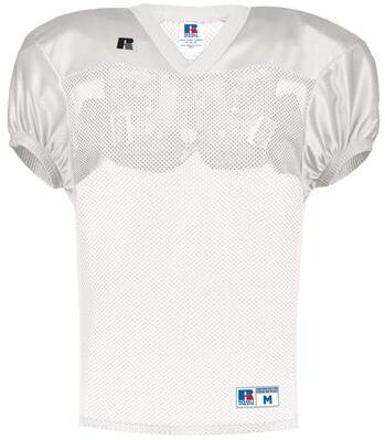 Russell Athletic S096BW Youth Stock Practice Jersey T-Shirt in White size Medium   Polyester
