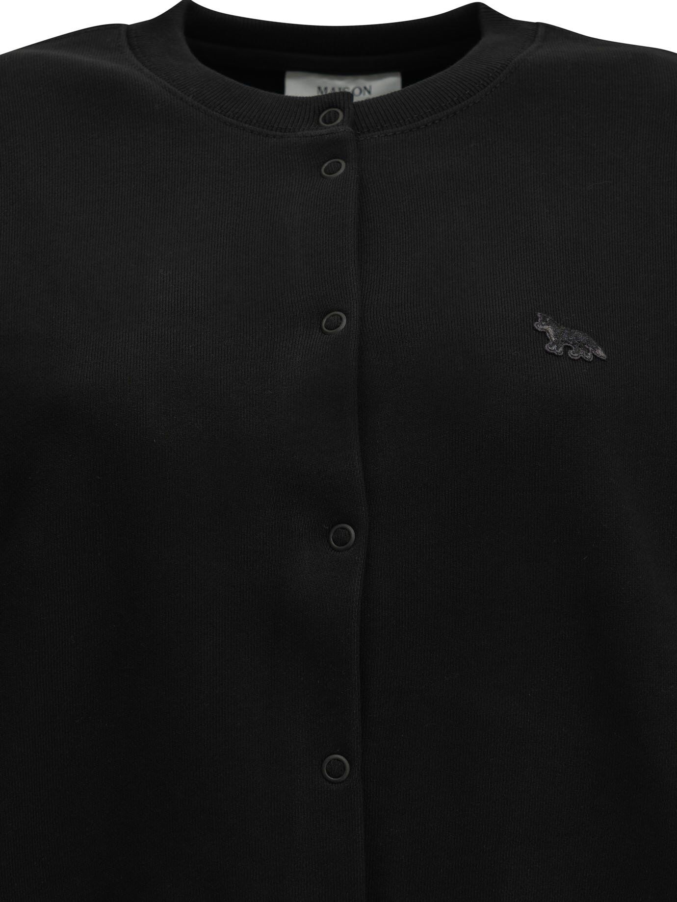 Maison Kitsuné MAISON KITSUNE cardigan en coton femme noir Noir XS