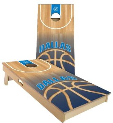 Skip's Garage Dallas Basketball Outdoor Cornhole Board Set