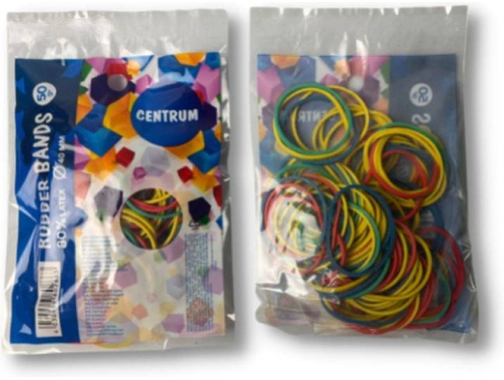 Centrum Elastiekjes - rubber - multicolor - 50 gram