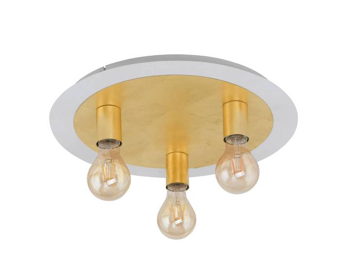 LED-plafondlamp Passano, messing / goud, Woon-/ Eetkamer, metaal, Modern, LED plafondlamp