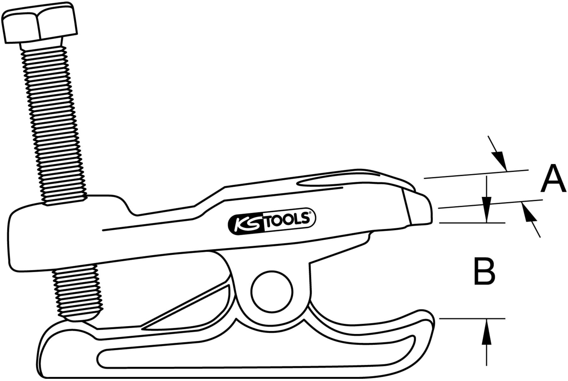 KS Tools Universal-Kugelgelenk-Abzieher mechanisch, 70 mm (450.0056)