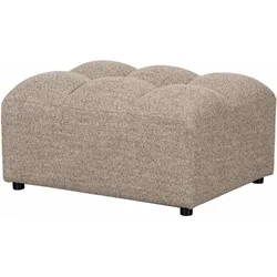 Hocker Allure aus Webstoff, modern und luxuriös gepolstert, braun, 100 x 70 x 48 cm