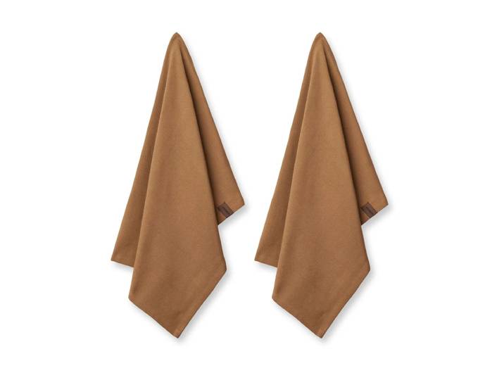 Humdakin Torchon écologique Humdakin 45x70 cm, lot de 2 Tabacco